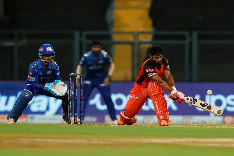 Rahul Tripathi&#039;s knock helped SRH post a mammoth total [P/C: iplt20.com]