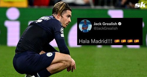 Manchester City forward Jack Grealish's old tweet resurfaces after their Champions League loss against Real Madrid