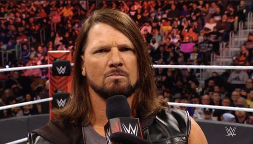 AJ Styles cutting a promo on RAW!