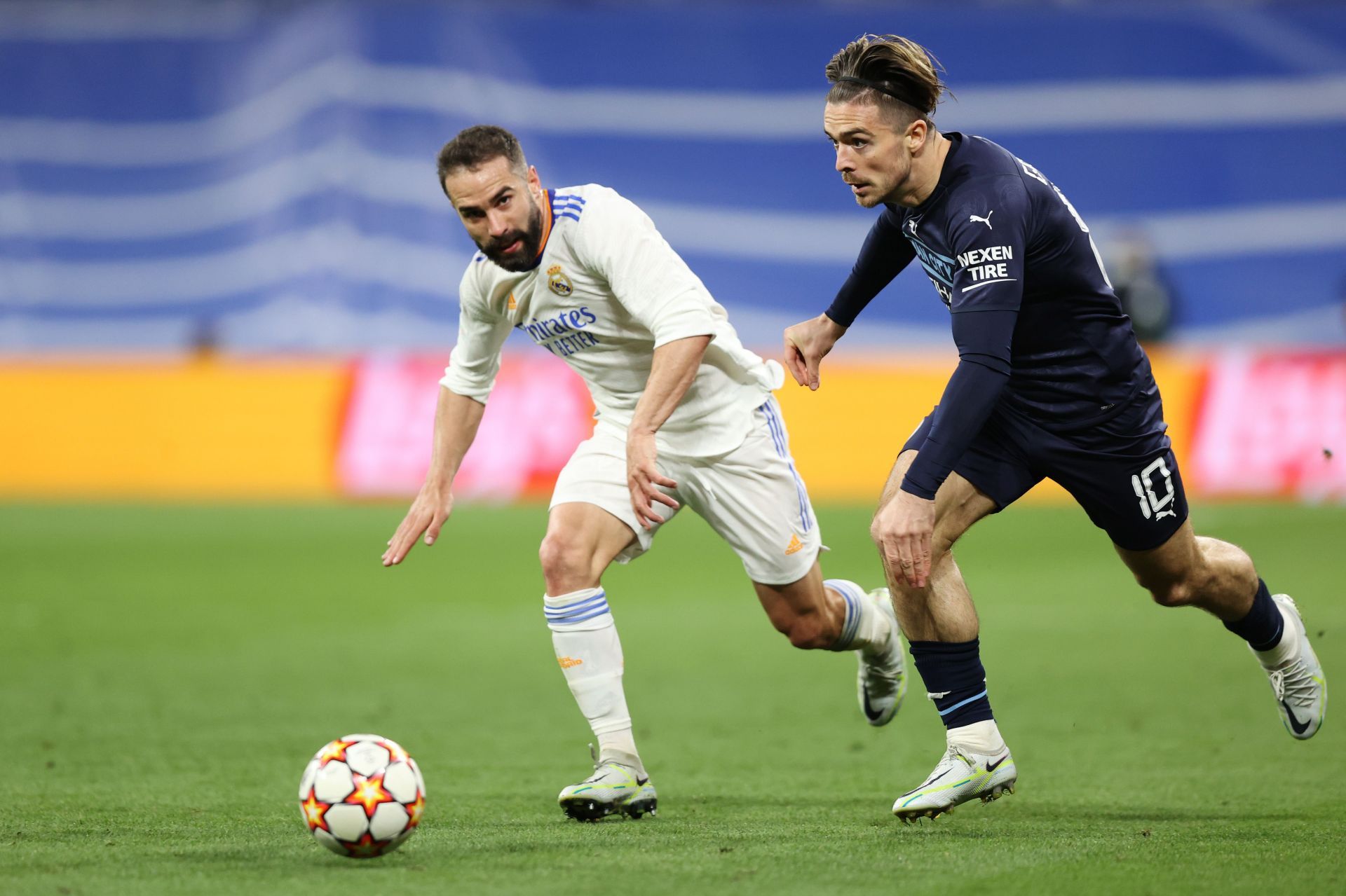 Jack Grealish in action against Real Madrid