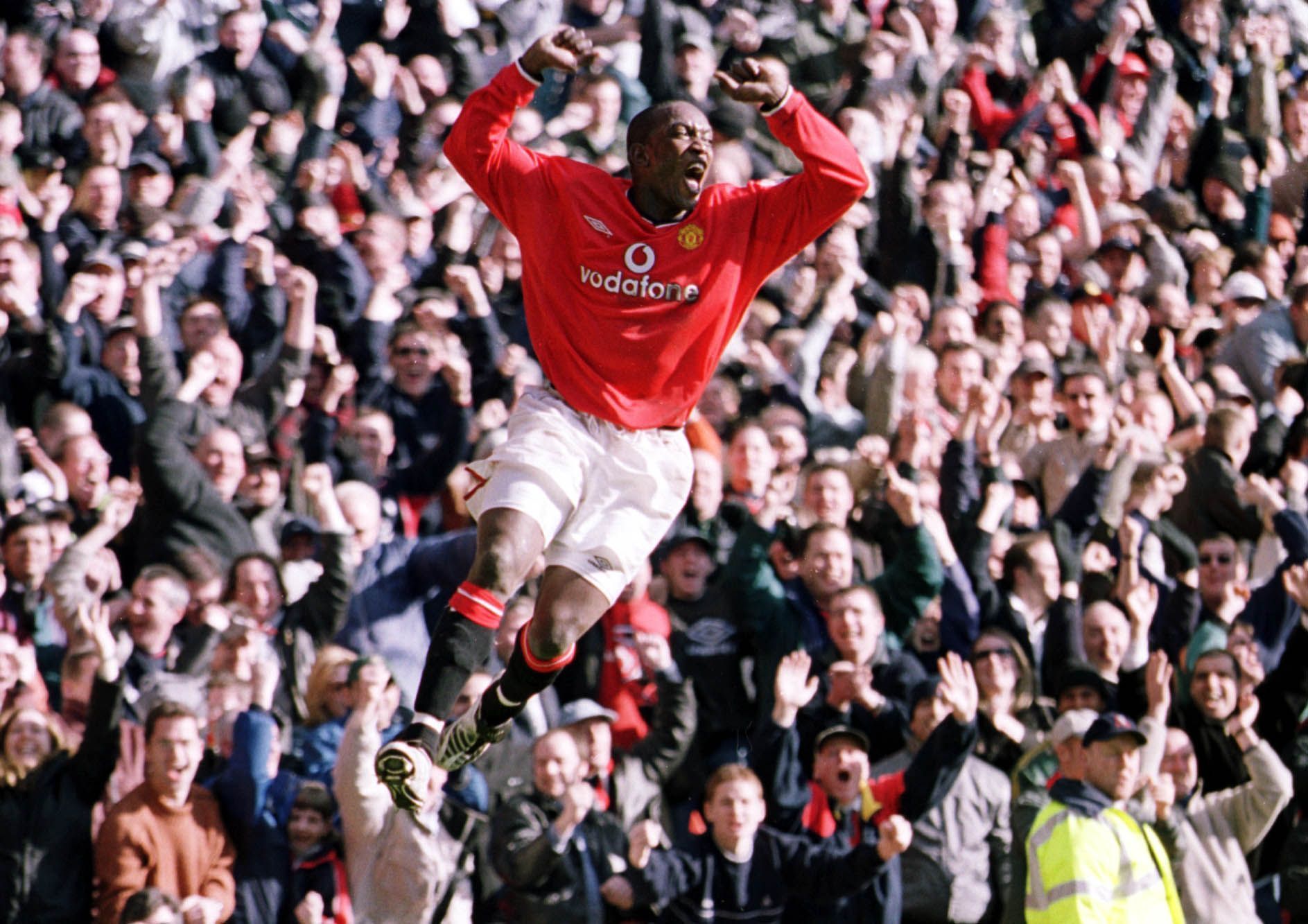 Dwight Yorke for Man Utd v Arsenal