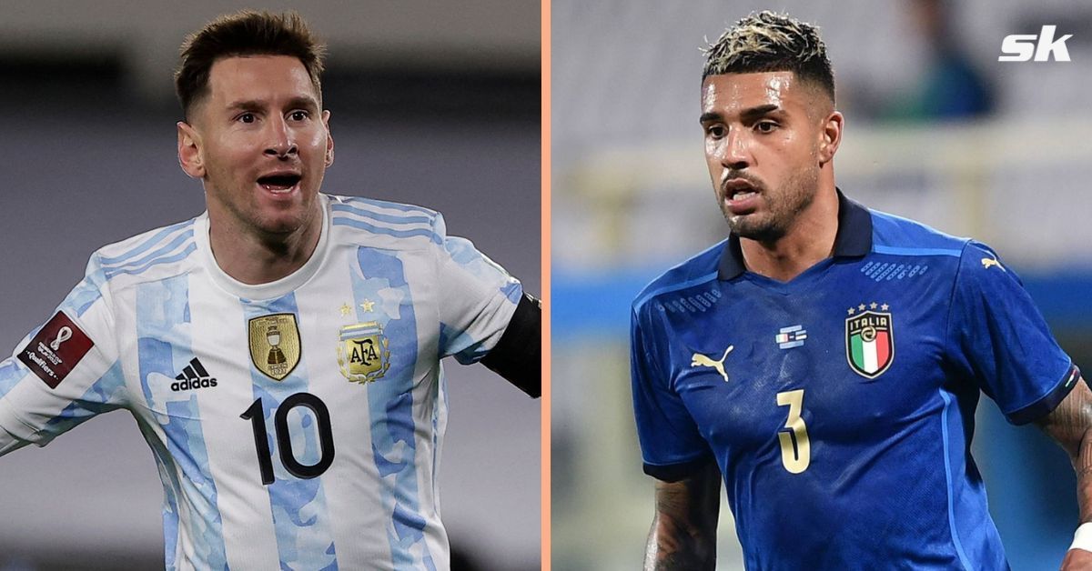 Lionel Messi (left) and Emerson Palmieri (right)