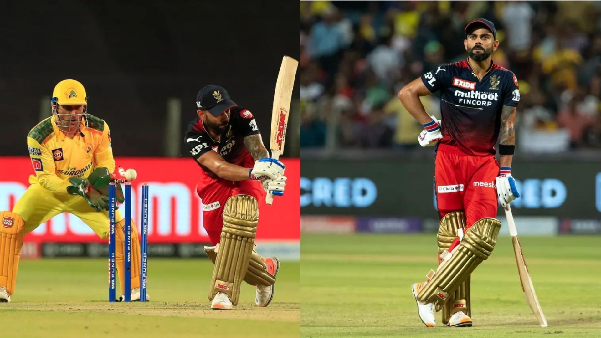 Virat Kohli (R) couldn&#039;t even score at a run-a-ball against CSK. (P.C.:iplt20.com)