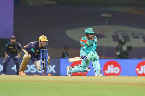 Quinton de Kock during his innings of 140*. Pic: IPLT20.COM