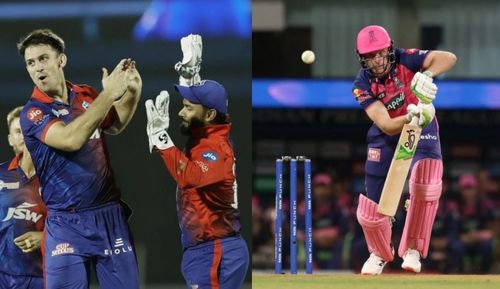 (Left) Mitchell Marsh with Rishabh Pant; (Right) Jos Buttler. Pic: IPLT20.COM