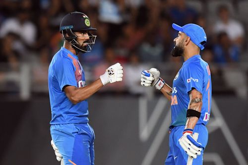 KL Rahul (left) and Virat Kohli. Pic: Getty Images