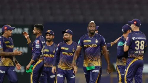 KKR in action during their game against Mumbai Indians in IPL 2022. (P.C.:iplt20.com)