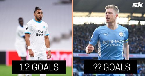 Dimitri Payet and Kevin De Bruyne, two of Europe's highest-scoring midfielders