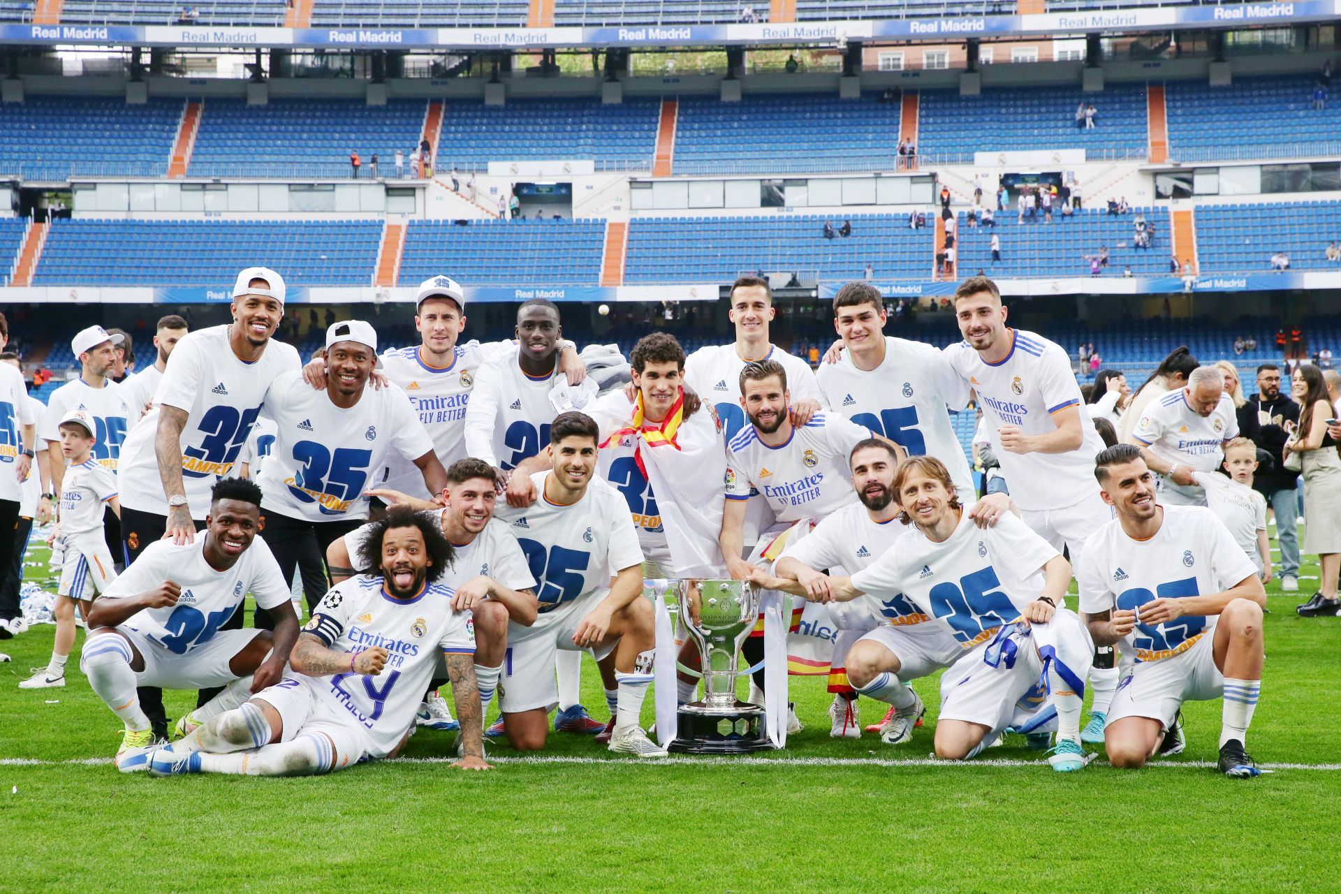 Los Blancos won a 35th league crown