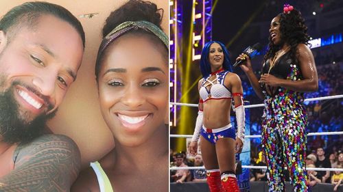 Jimmy Usos and Naomi; Sasha Banks and Naomi