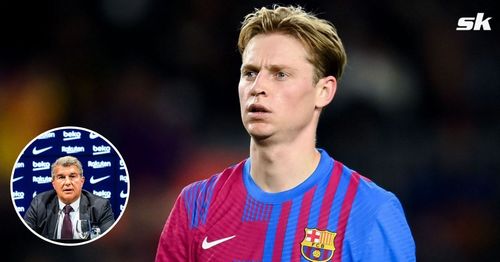 Barcelona president Joan Laporta on Manchester United target Frenkie de Jong