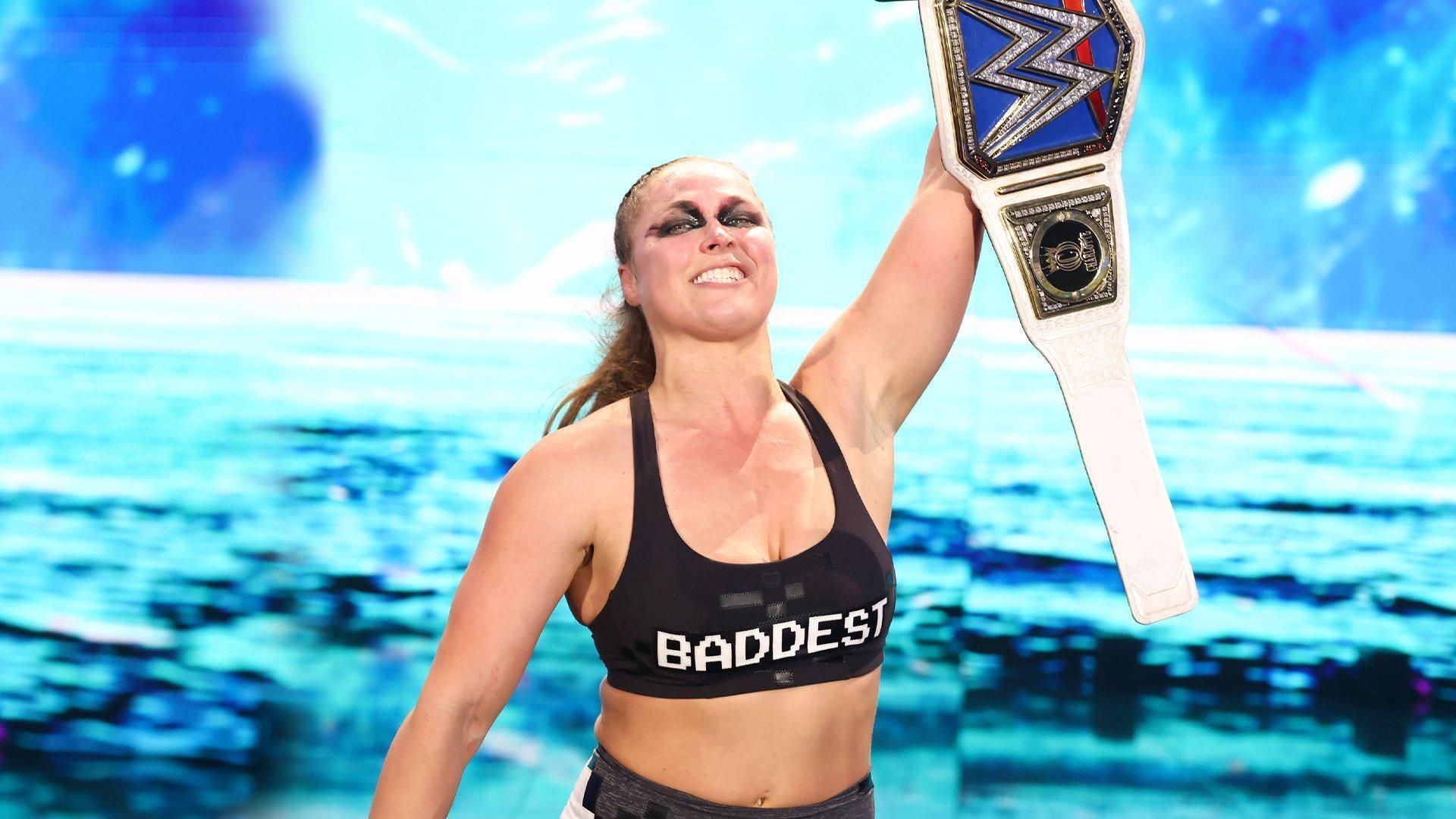Current SmackDown Women&#039;s Champion Ronda Rousey