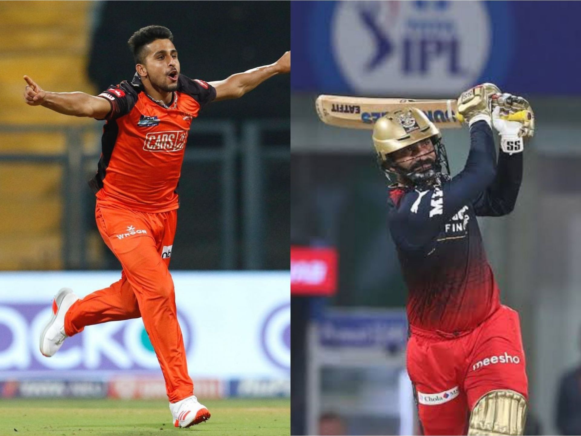 Umran Malik (L) and Dinesh Karthik (R) have been called up for the national side.