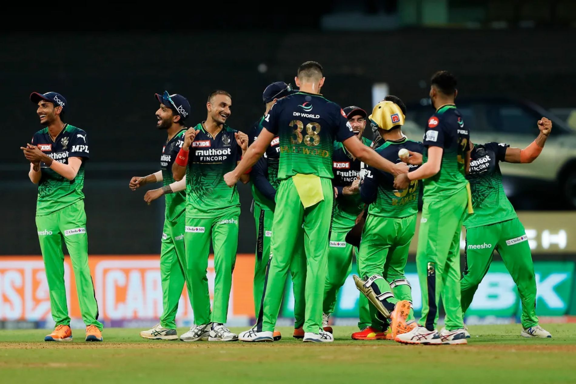 RCB during their IPL 2022 match against SRH. Pic: IPLT20.COM