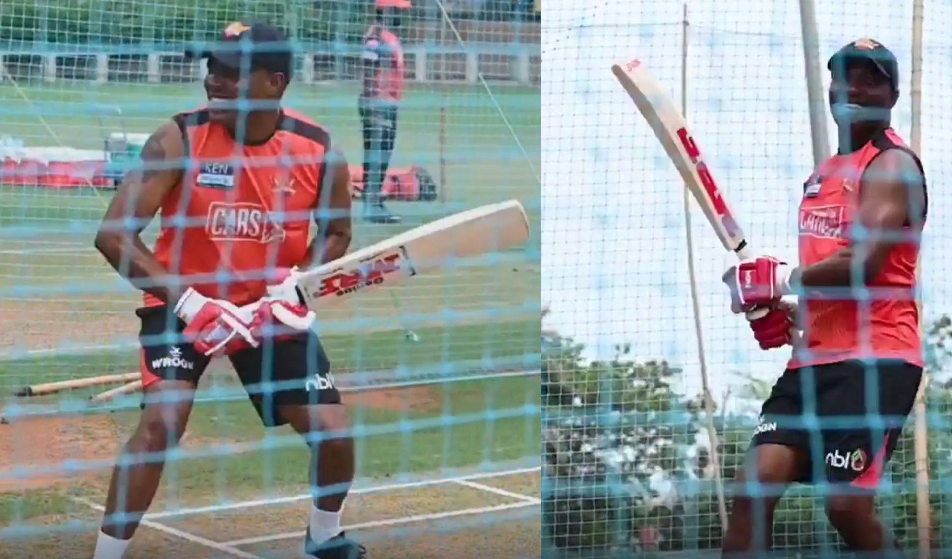 ब्रायन लारा नेट्स में बल्लेबाजी करते हुए (स्क्रीनशॉट: SRH Video