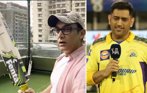 Aamir Khan (L) and MS Dhoni (Pics: Instagram)