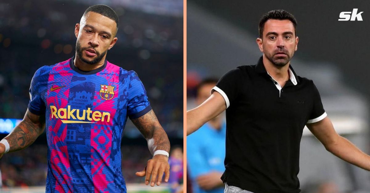 Memphis Depay (left) and Xavi Hernandez (right)