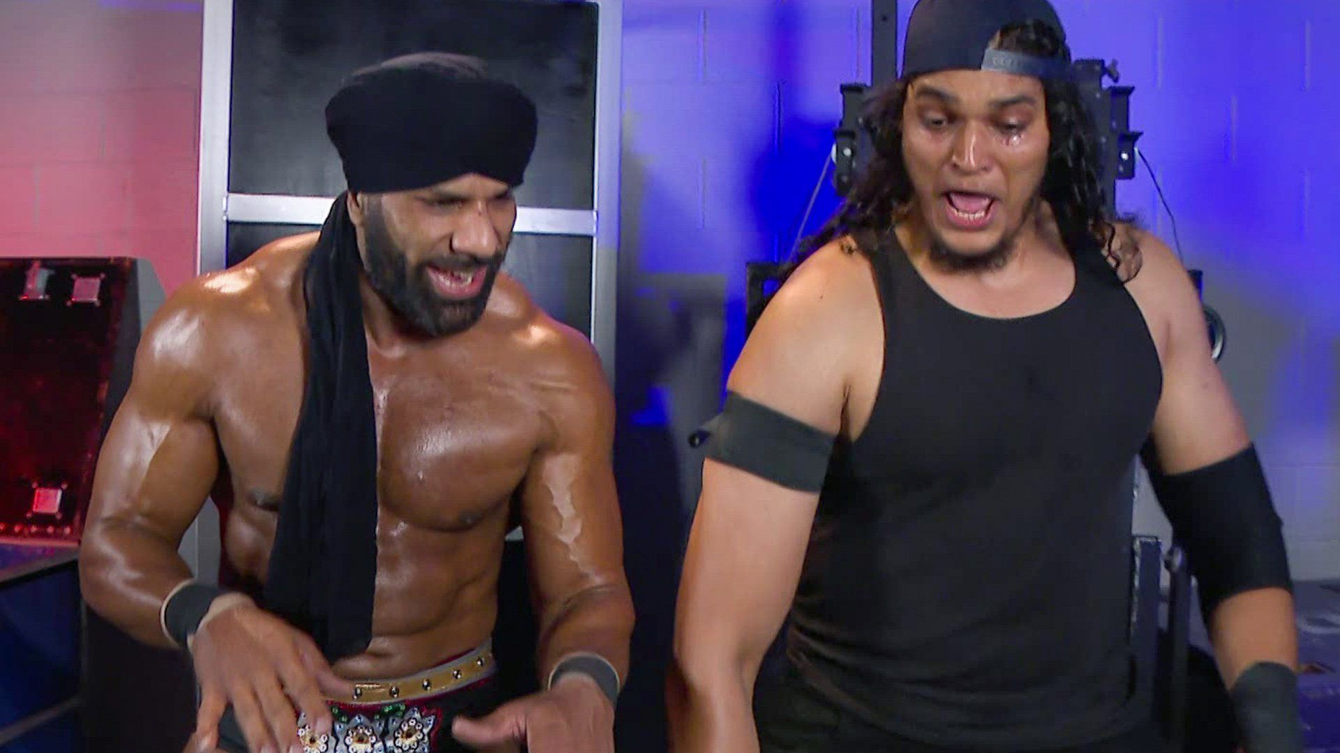 Jinder Mahal and Shanky