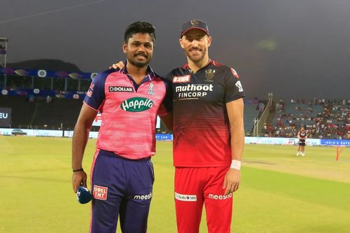 It's Sanju Samson vs Faf du Plessis at the world's largest cricket stadium tomorrow evening (Image Courtesy: IPLT20.com)