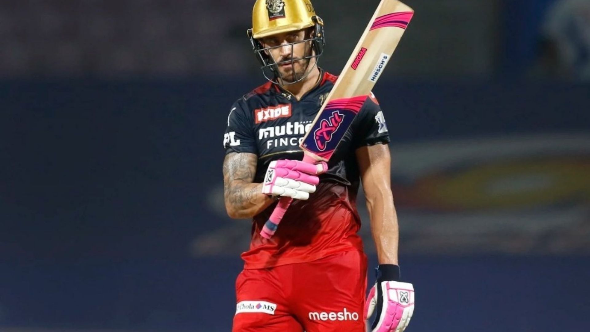 Faf du Plessis in action in IPL 2022 for RCB. (P.C.:iplt20.com)