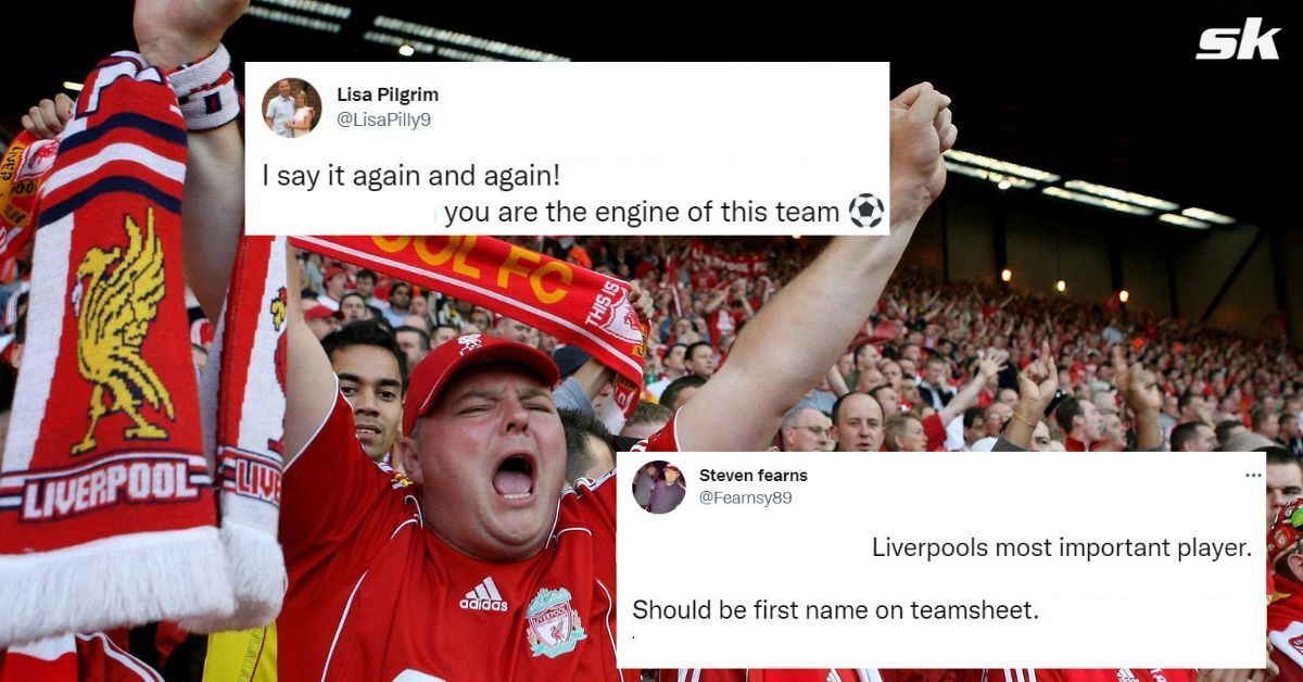 Liverpool fans took to Twitter to praise their captain during their 2-1 win over Aston Villa