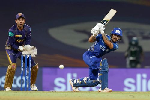 Ishan Kishan batting against Kolkata Knight Riders. Pic: IPLT20.COM