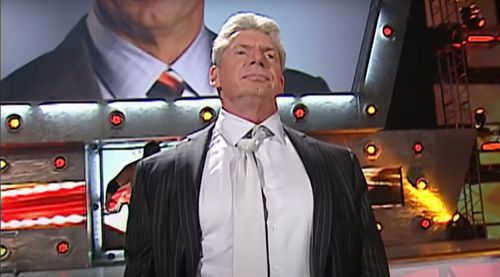 Vince McMahon during Battle of the Billionaires Contract Signing