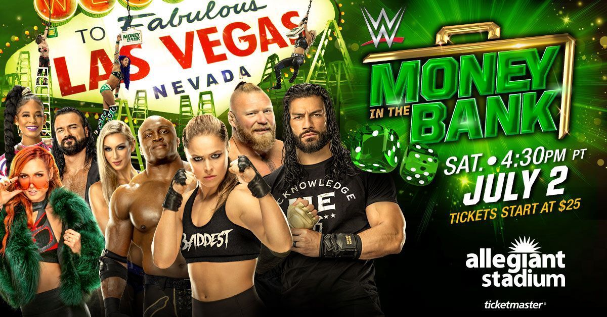 The old poster for Money in the Bank 2022