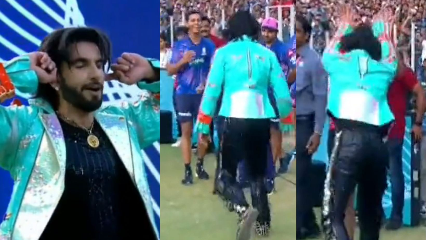 Snippets from Ranveer Singh&#039;s celebrations in the IPL 2022 closing ceremony.