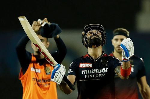 Virat Kohli reacts after his dismissal on Friday. Pic: IPLT20.COM