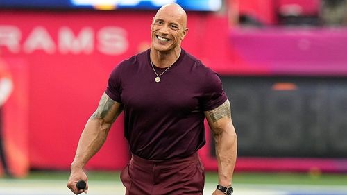 Dwayne 'The Rock' Johnson at a sporting event.