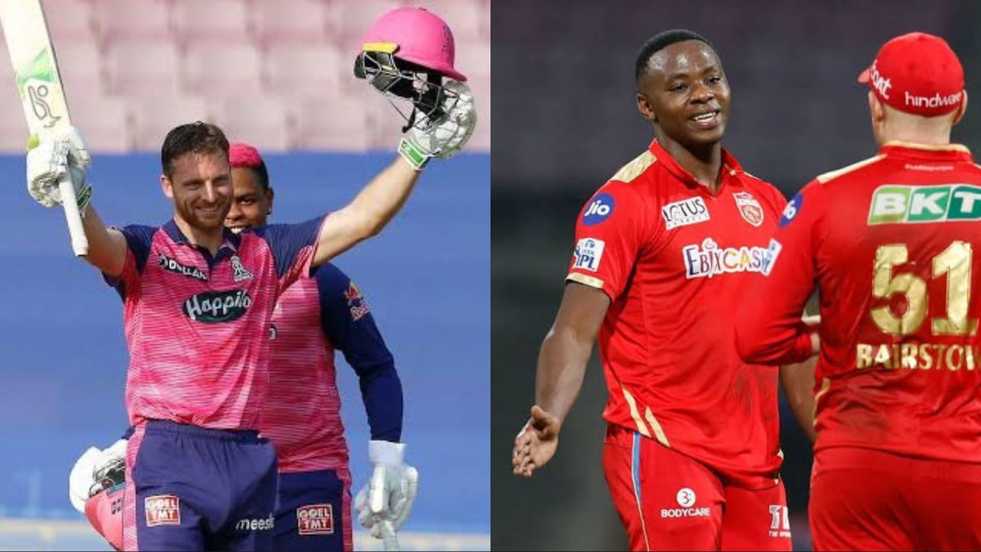 IPL 2022 Orange Cap holder Jos Buttler will be up against former Purple Cap winner Kagiso Rabada today in Mumbai (Image Courtesy: IPLT20.com)