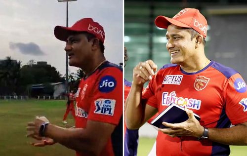 Anil Kumble during a net session. (Pics: Instagram)