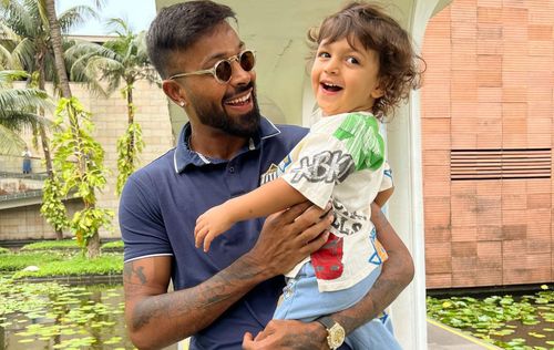 Hardik Pandya with his son Agastya. (Pics: Instagram)