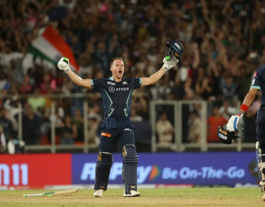 David Miller celebrating after winning the IPL [P.C: IPLT20]