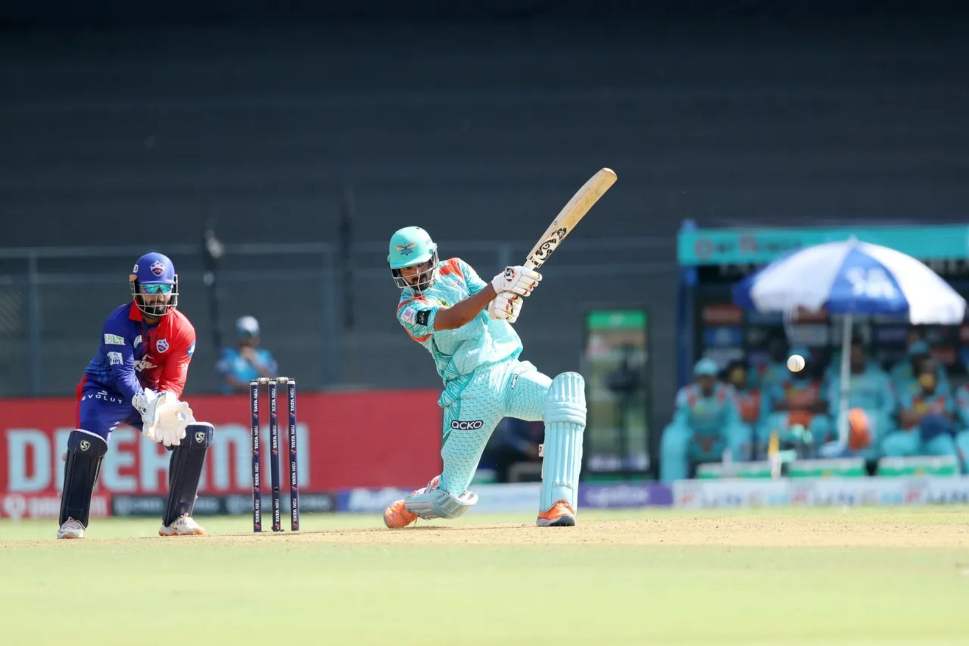 LSG skipper KL Rahul scored another impressive fifty. Pic: IPLT20.COM