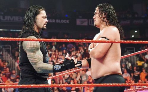 Roman Reigns and his cousin Lance Anoa'i