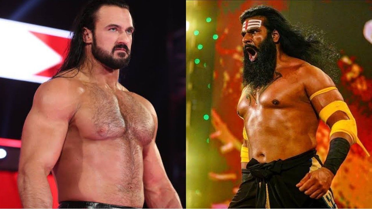 WWE सुपरस्टार्स ड्रू मैकइंटायर और वीर महान