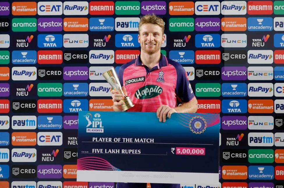 Jos Buttler was awarded the Player of the Match [P/C: iplt20.com]