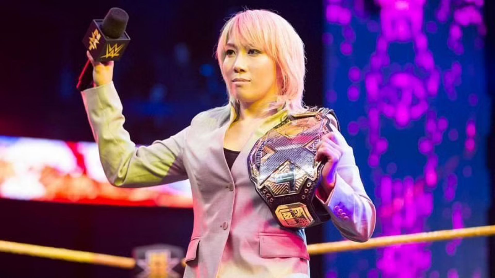 The Japanese wrestler made history in NXT