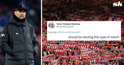 Fans react to Jurgen Klopp's decision to drop the Colombian,