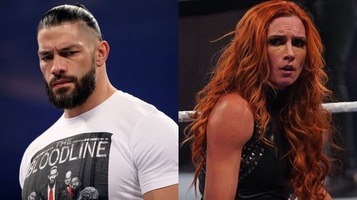 Roman Reigns (left); Becky Lynch (right)