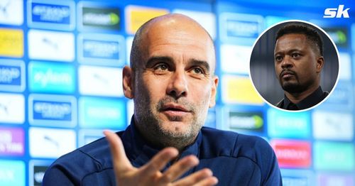 Manchester City manager Pep Guardiola reacted to Patrice Evra's scathing remarks