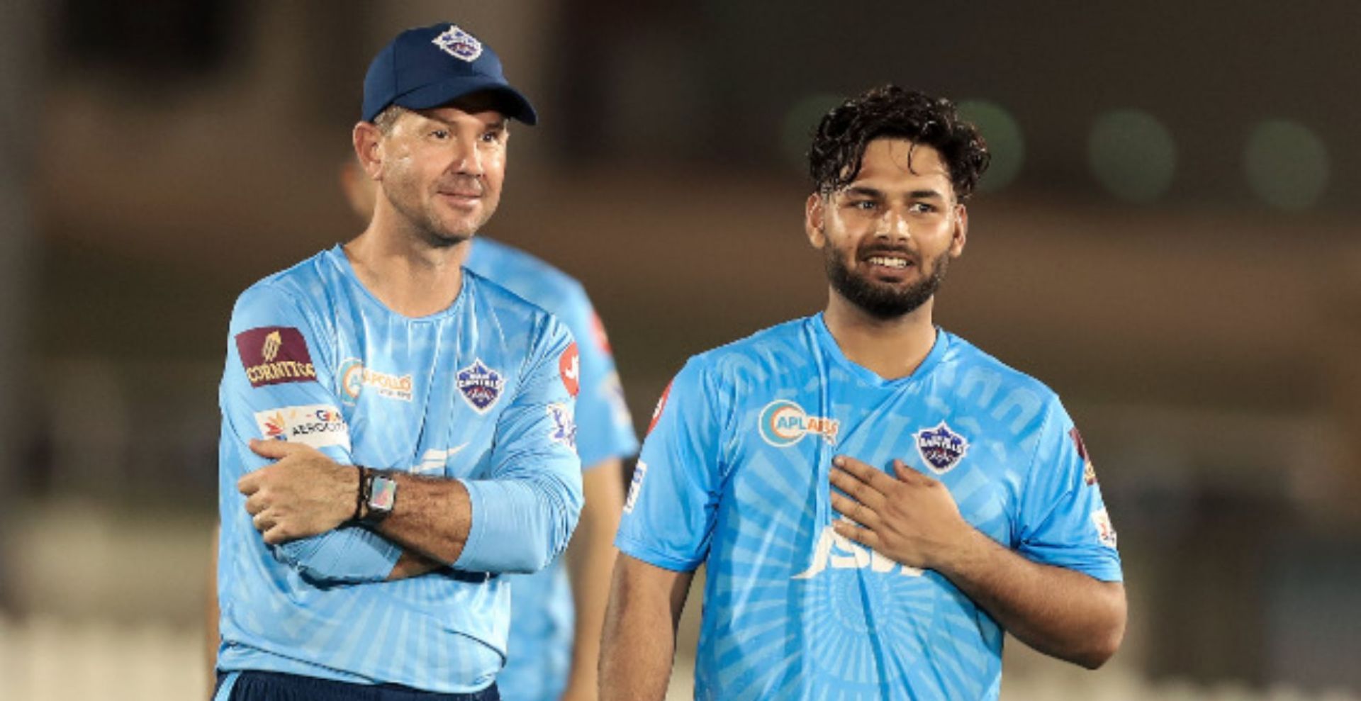 Rishabh Pant and Ricky Ponting (Credit: Twitter)