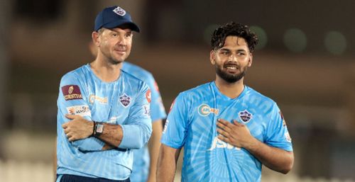 Rishabh Pant and Ricky Ponting (Credit: Twitter)