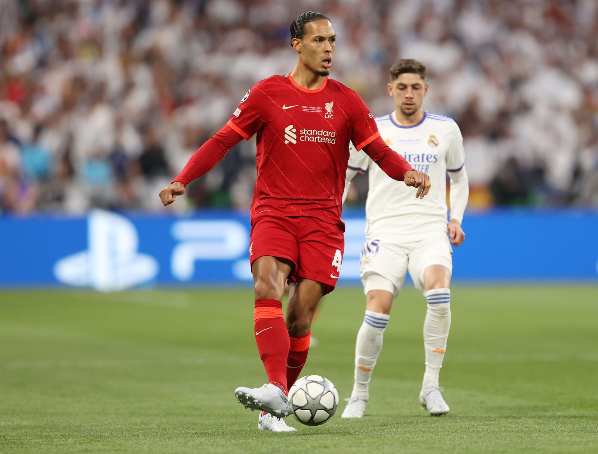 Virgil van Dijk was thrown up front by Klopp.