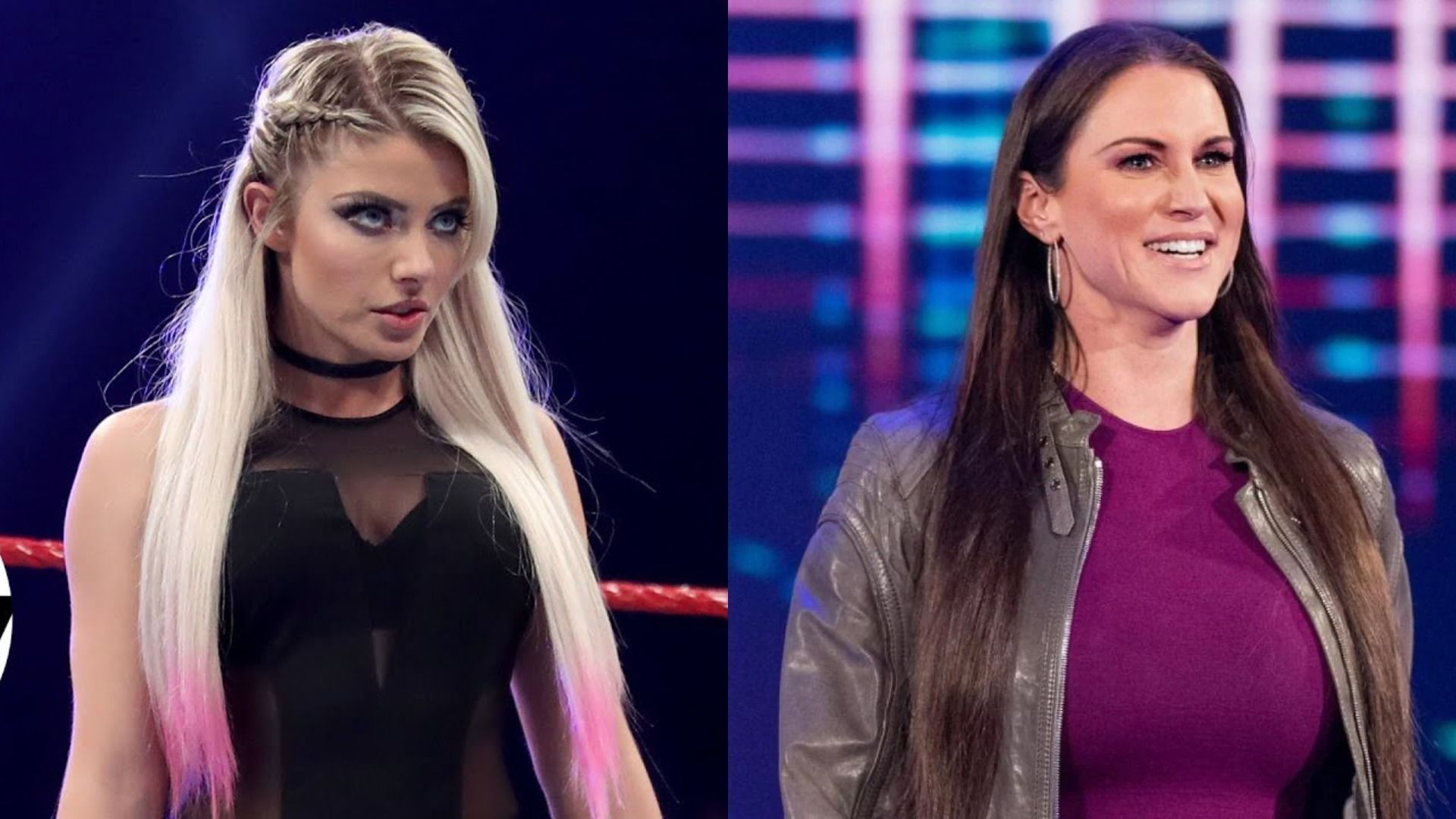 Alexa Bliss (left); Stephanie McMahon (right)
