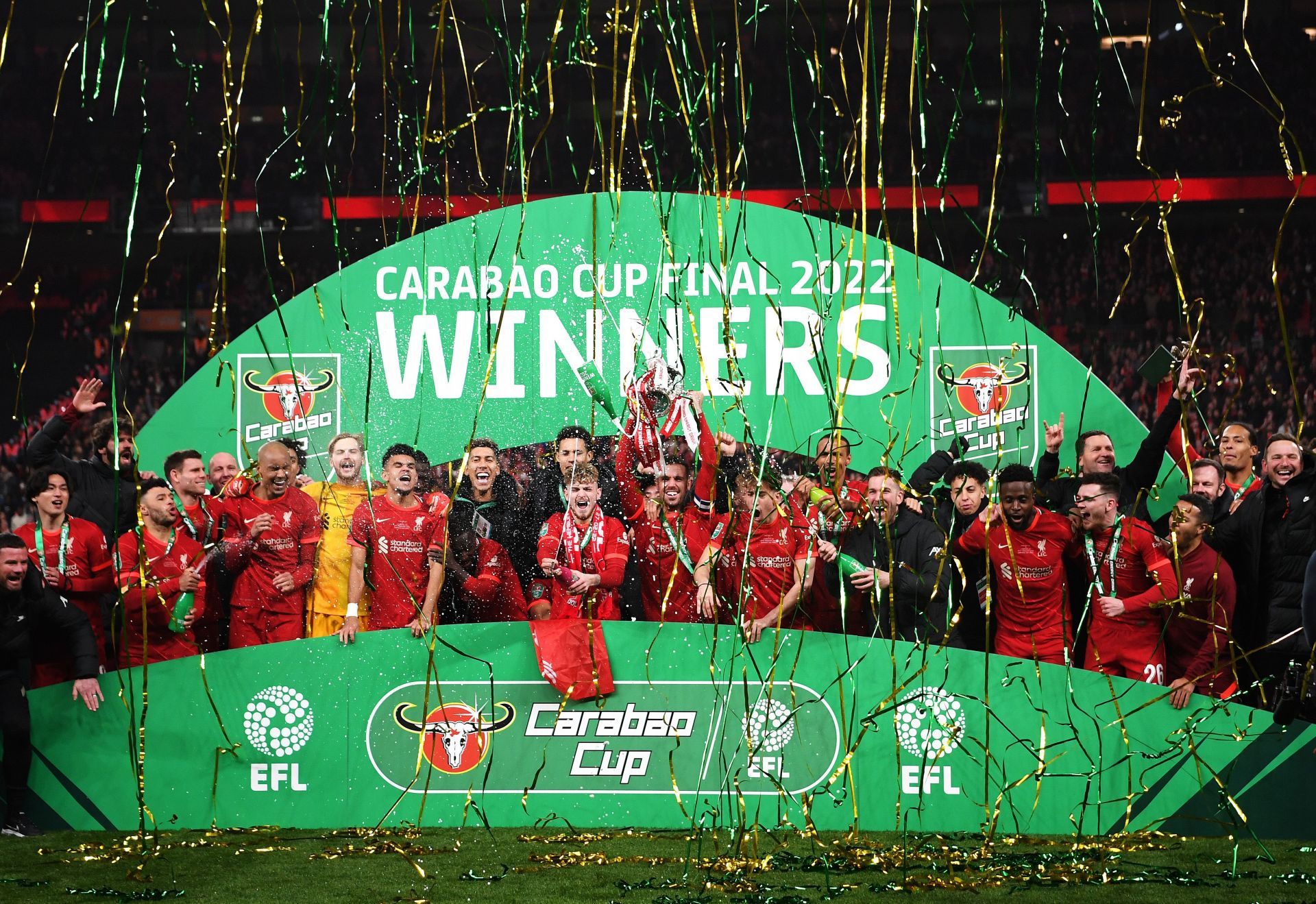 Liverpool has nine Carabao Cup titles