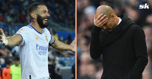 Karim Benzema (left) and Pep Guardiola (right)