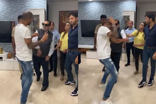 Screenshots from Shikhar Dhawan’s funny video.